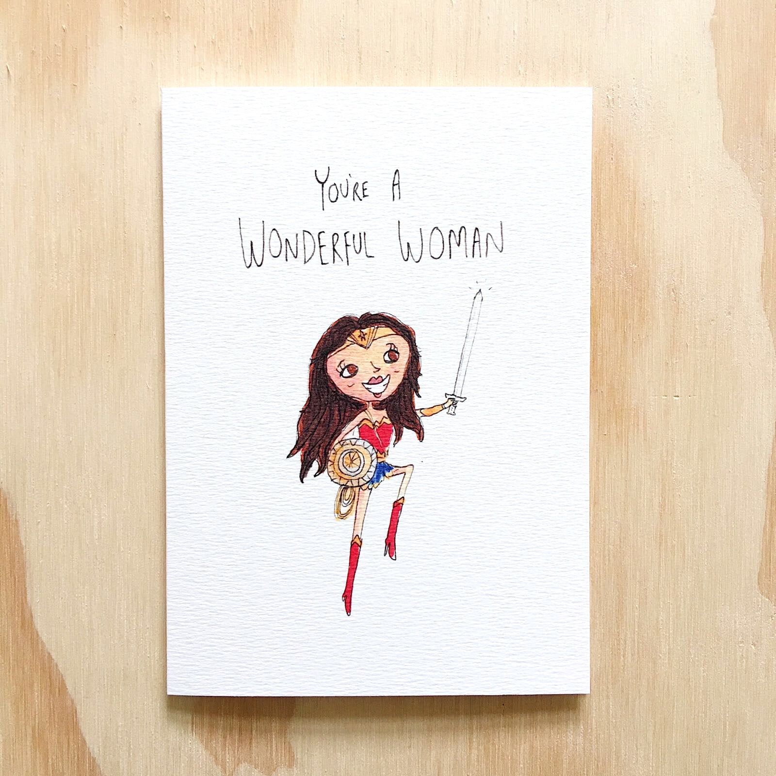 You're A Wonderful Woman | unique card | lovely card | hand-made card  | cards