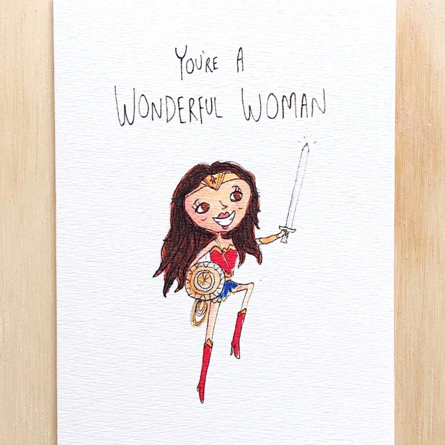 You're A Wonderful Woman | unique card | lovely card | hand-made card  | cards