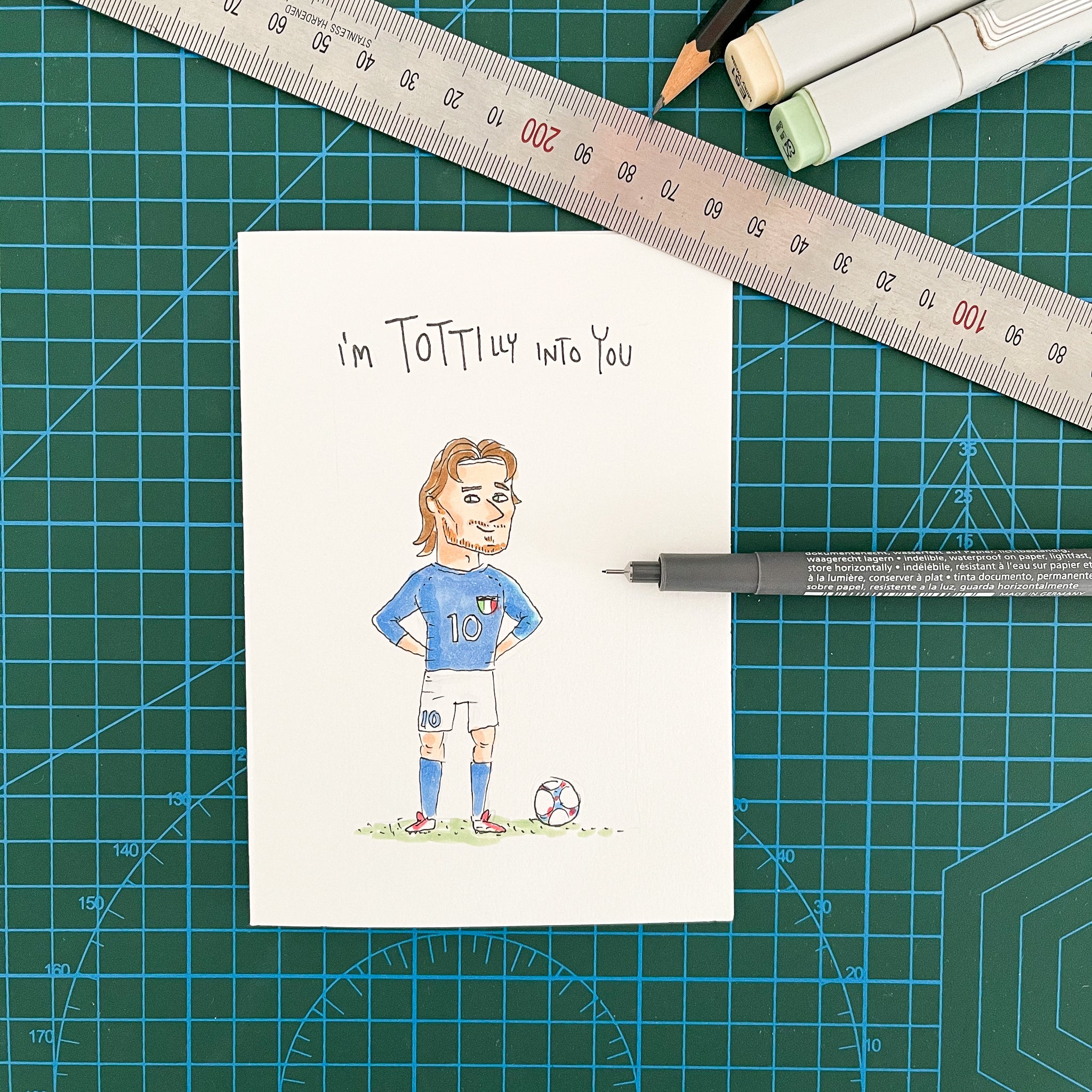 I'm Totti'lly Into You - Well Drawn