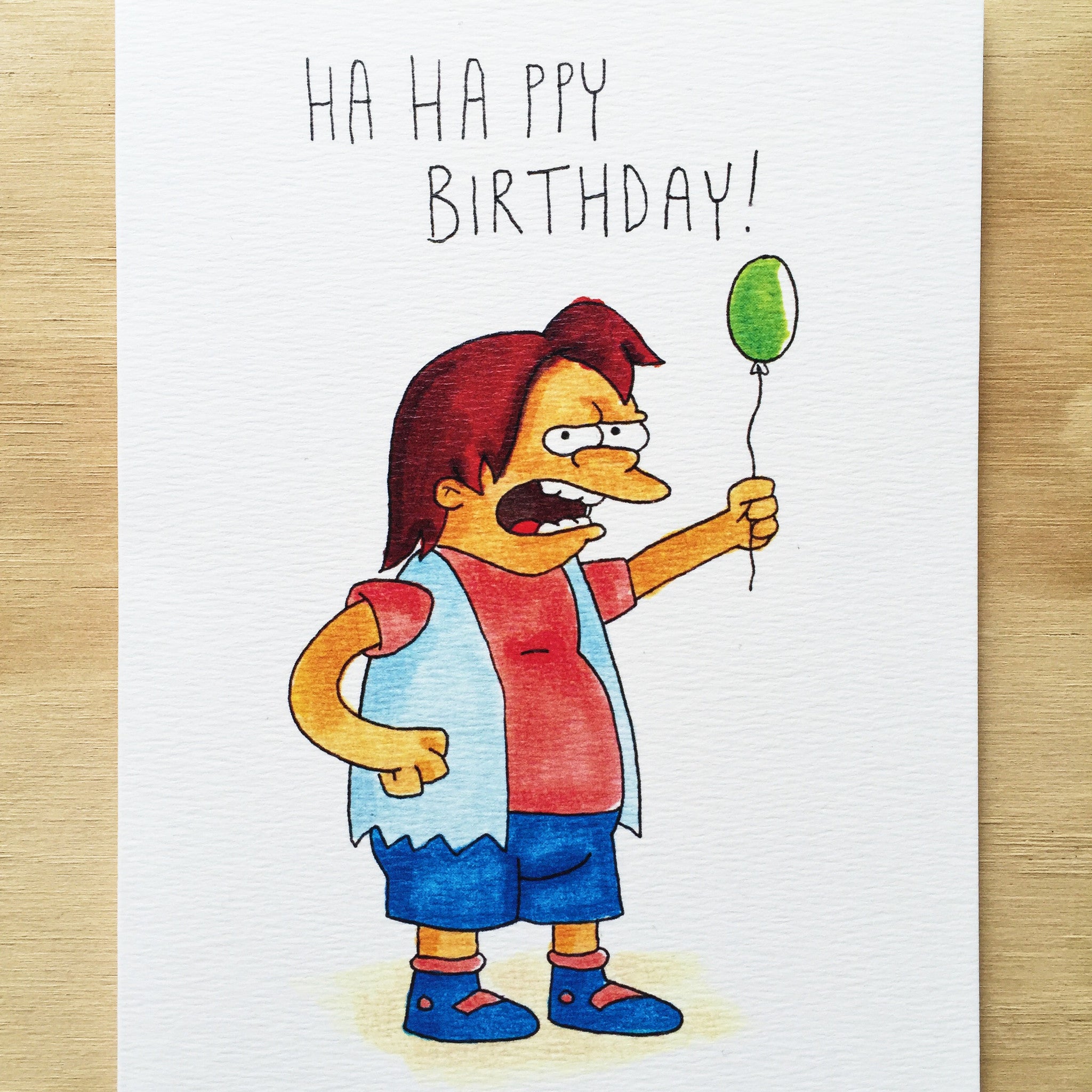 Ha Ha ppy Birthday | Unique Card | Well Drawn cards | Wishing Card