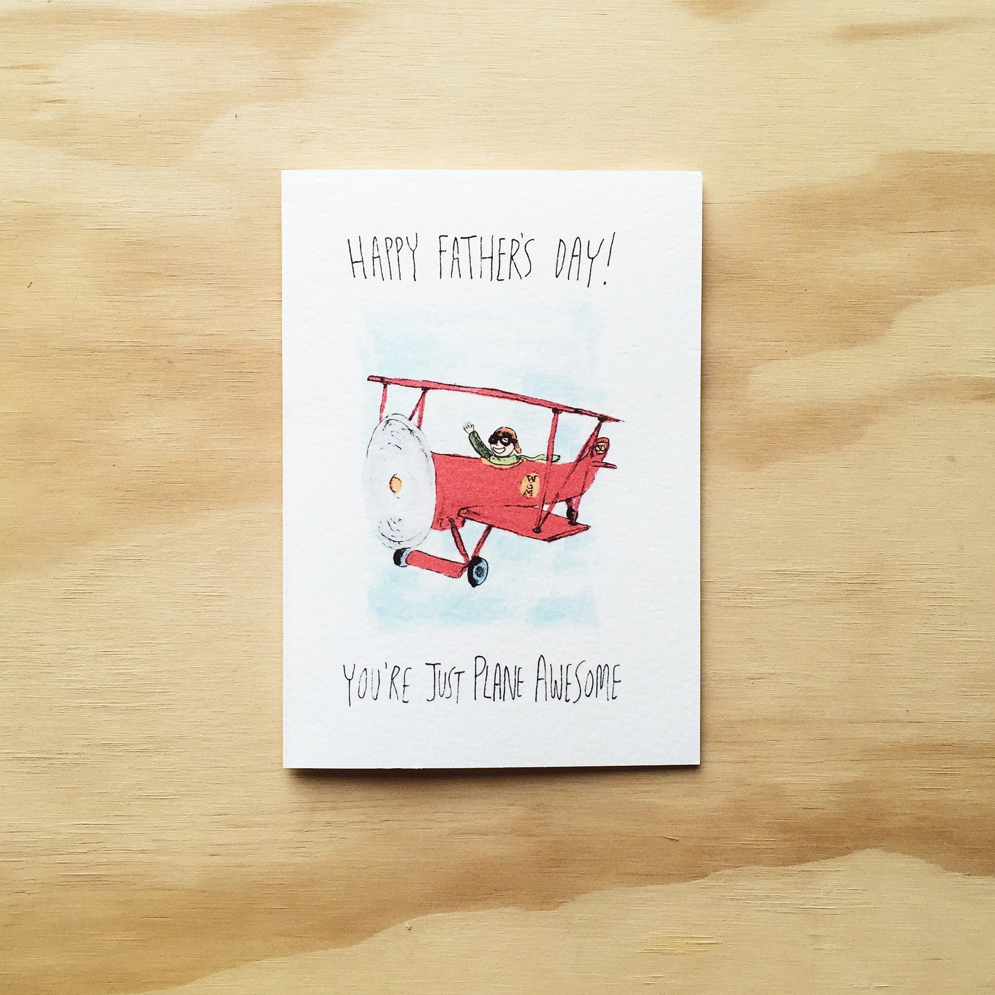 Happy Father's Day, You're Just Plane Awesome | unique card | lovely card  