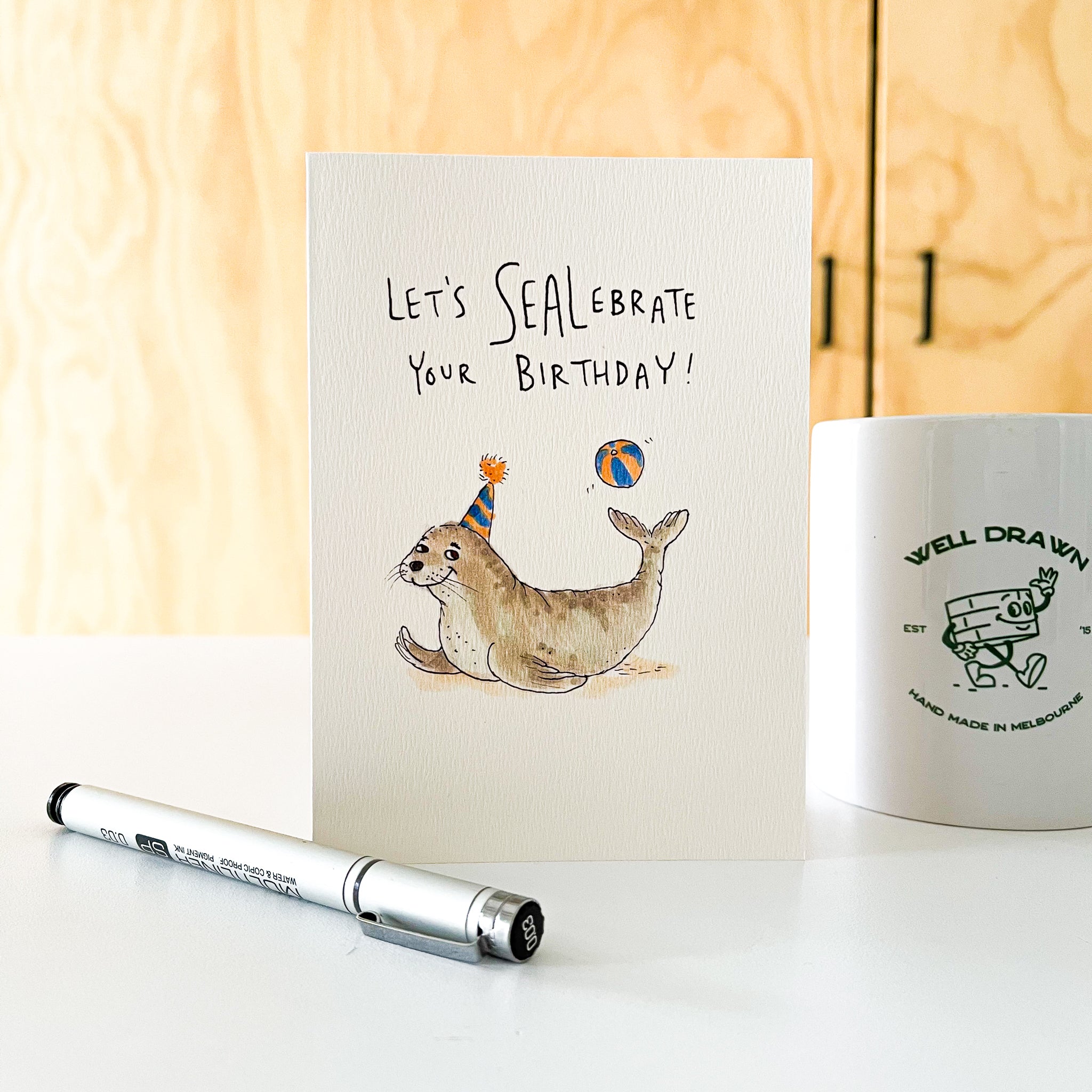 Let's Sealebrate Your Birthday - Well Drawn
