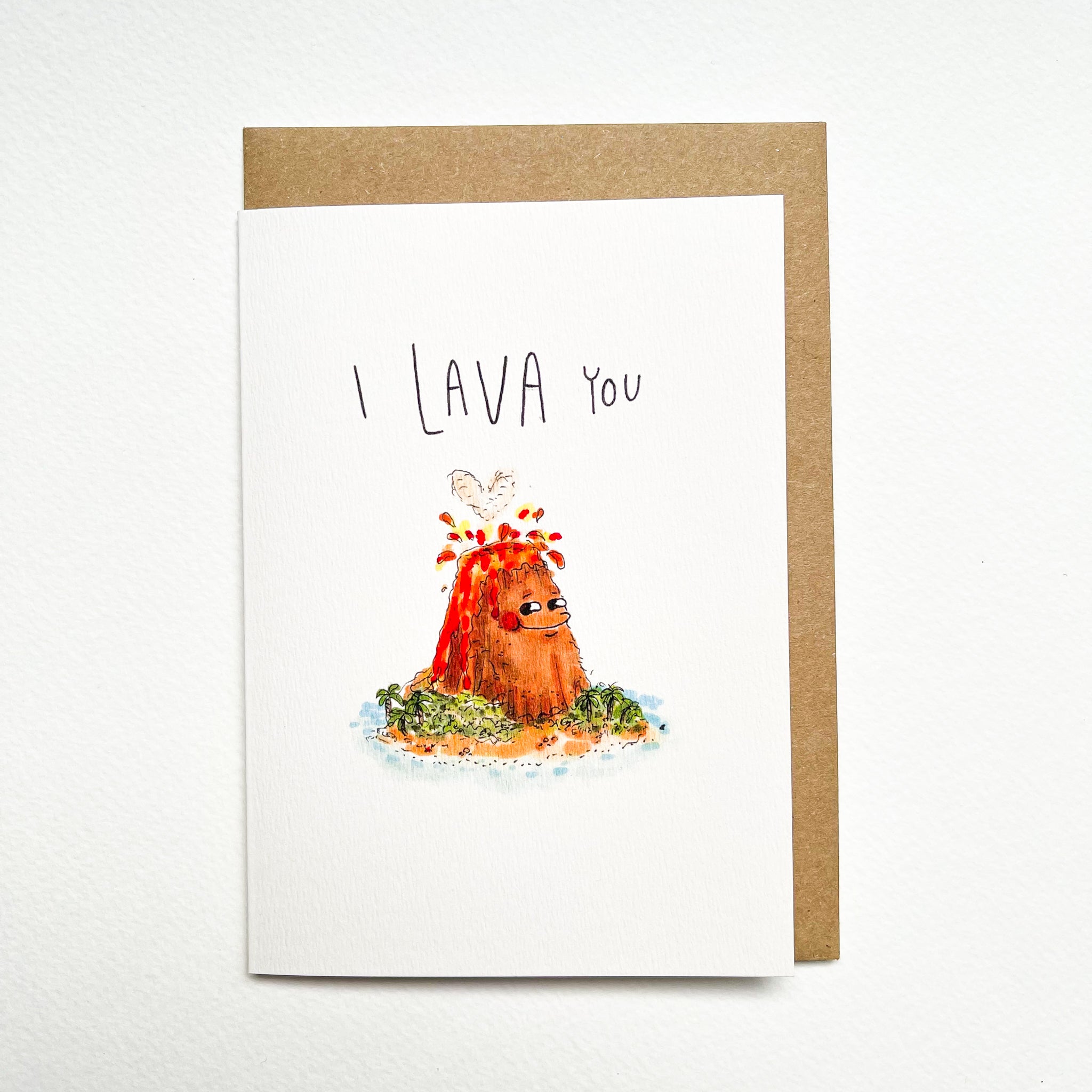 I Lava You | unique card | lovely card | hand-made card