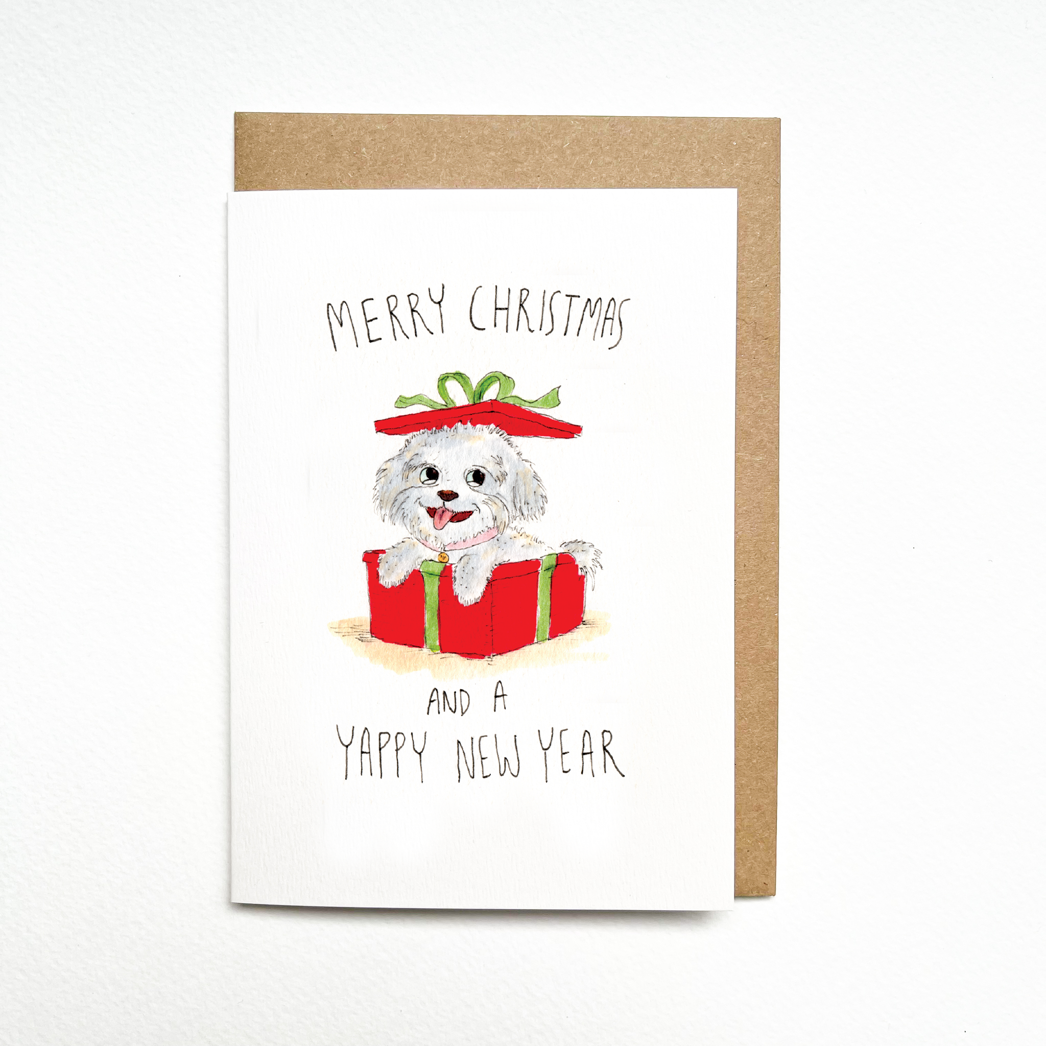 Merry Christmas and a Yappy New Year - Well Drawn